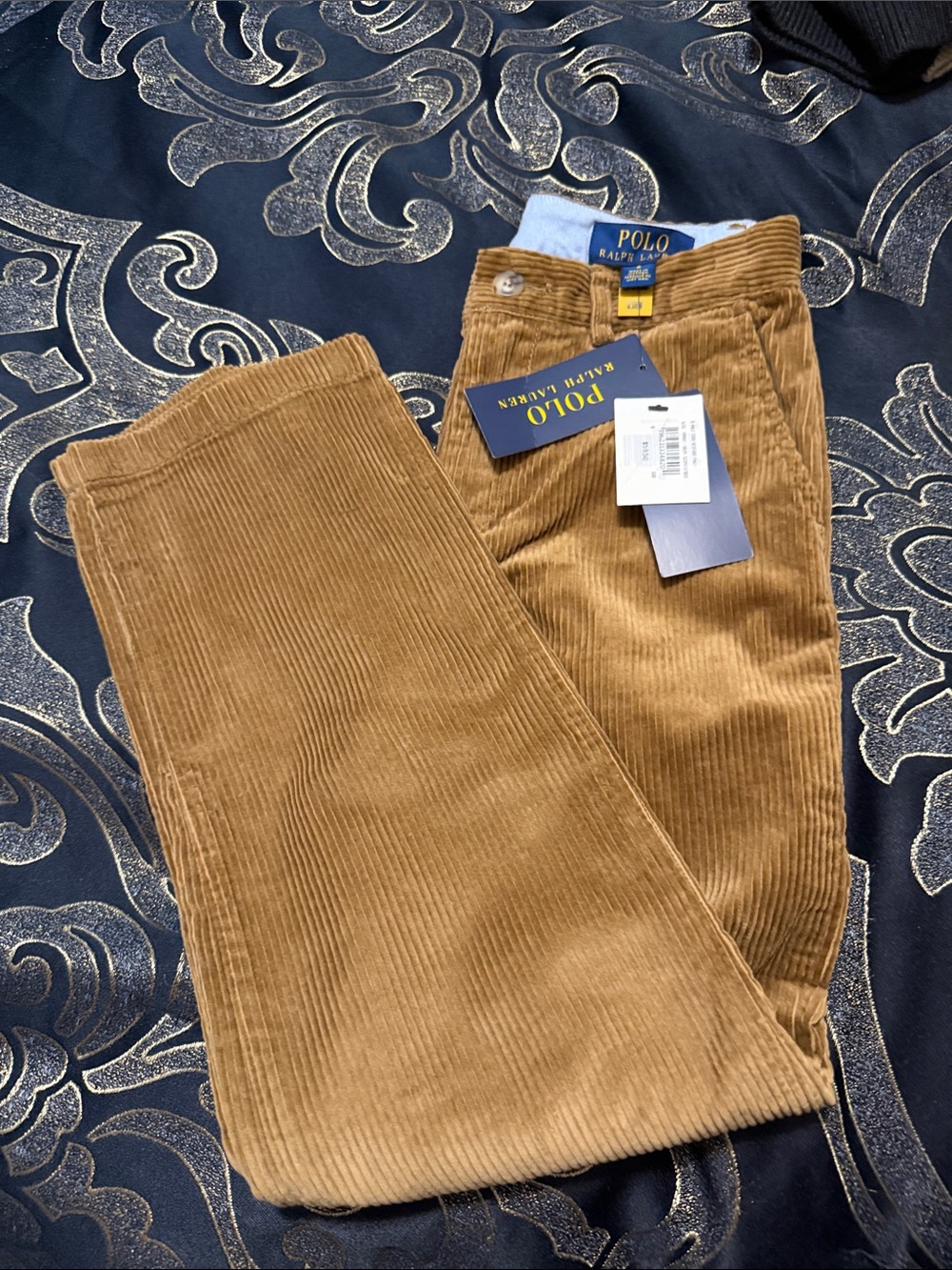 Polo by Ralph Lauren Men’s Camel Corduroy Trousers